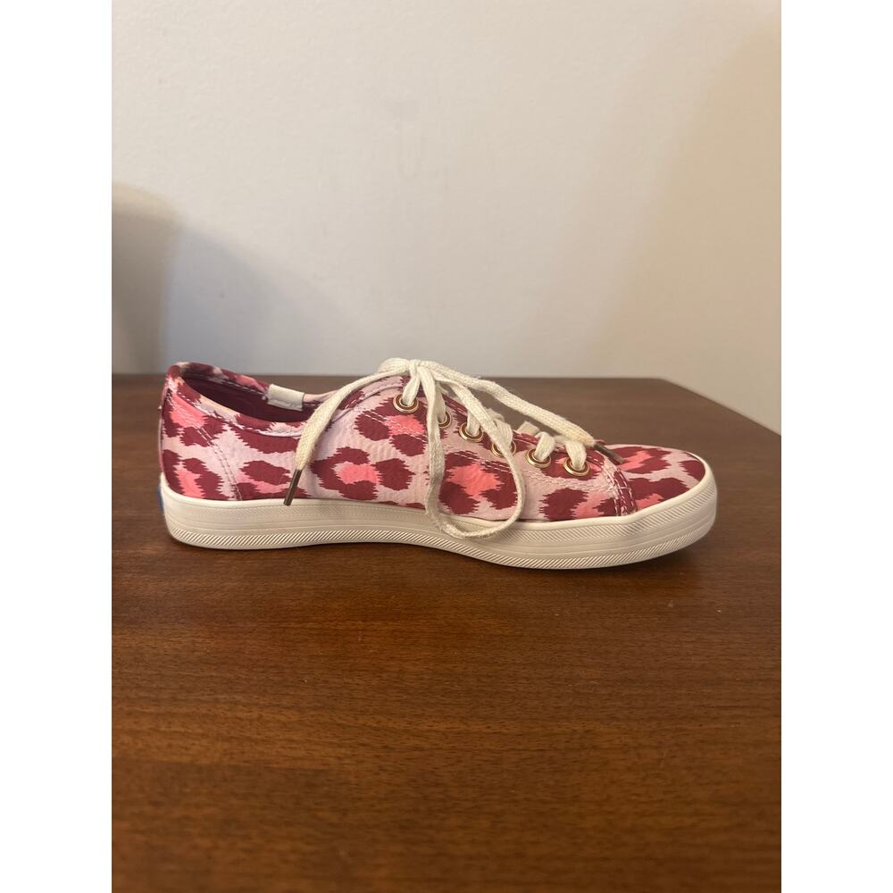 Keds for Kate Spade Pink Leopard Animal Print Lace Up Sneakers Size 6.5 - Picture 3 of 7